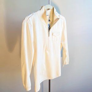 INC Cream Half Zip Front Pocket Sweater (NWT), Perfect Condition